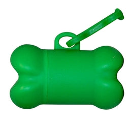 Bone Shaped Bag Dispenser w/ Bone Clip - 50 Piece Box